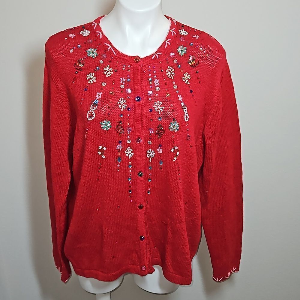 Ugly Red Christmas Sweater size XLARGE